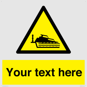 Custom warning grounding cruiser on lock cill